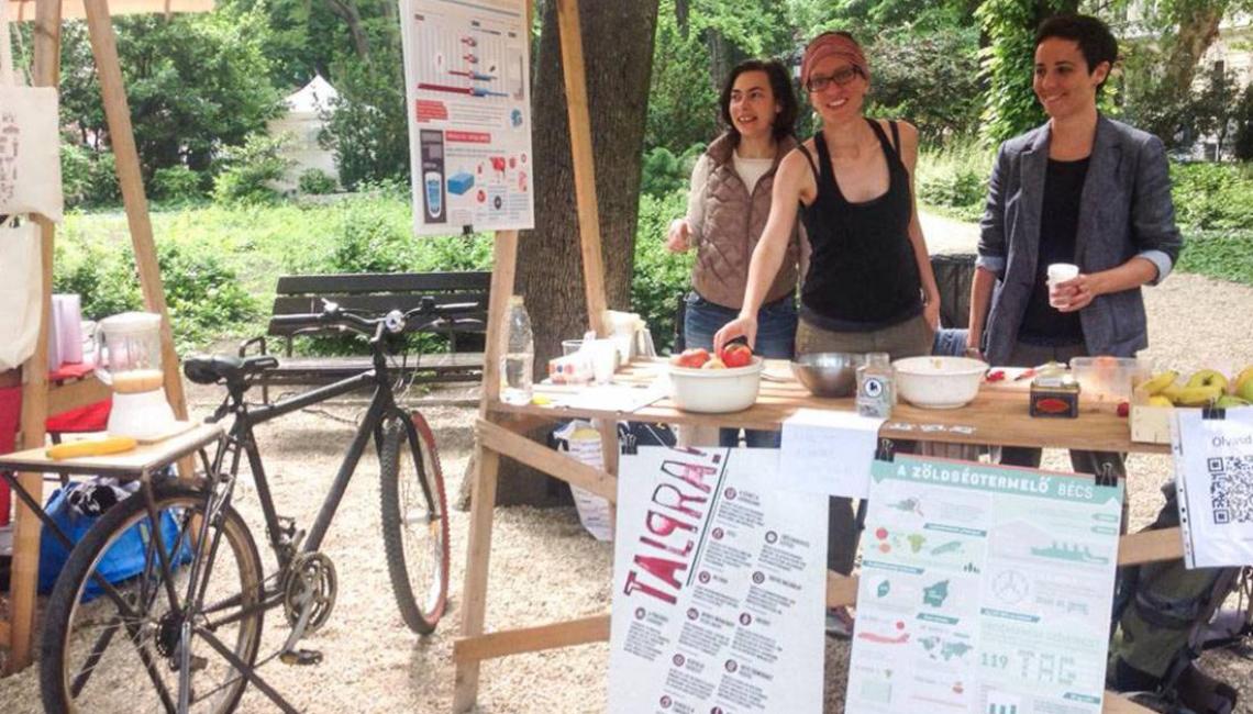 Smoothie-maker bike machine